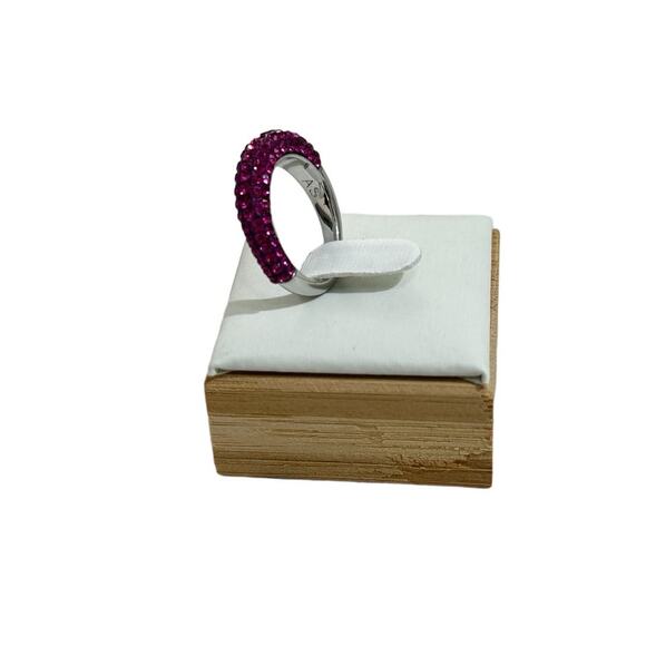 Swarovski Atelier Tigris ring Pink, Rhodium plated SIZE USA55/7
